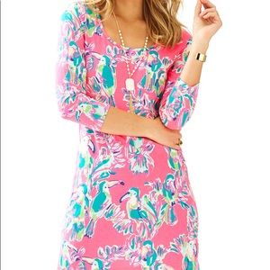 LILLY PULITZER Dragonfruit Pink Toucan Can Dress